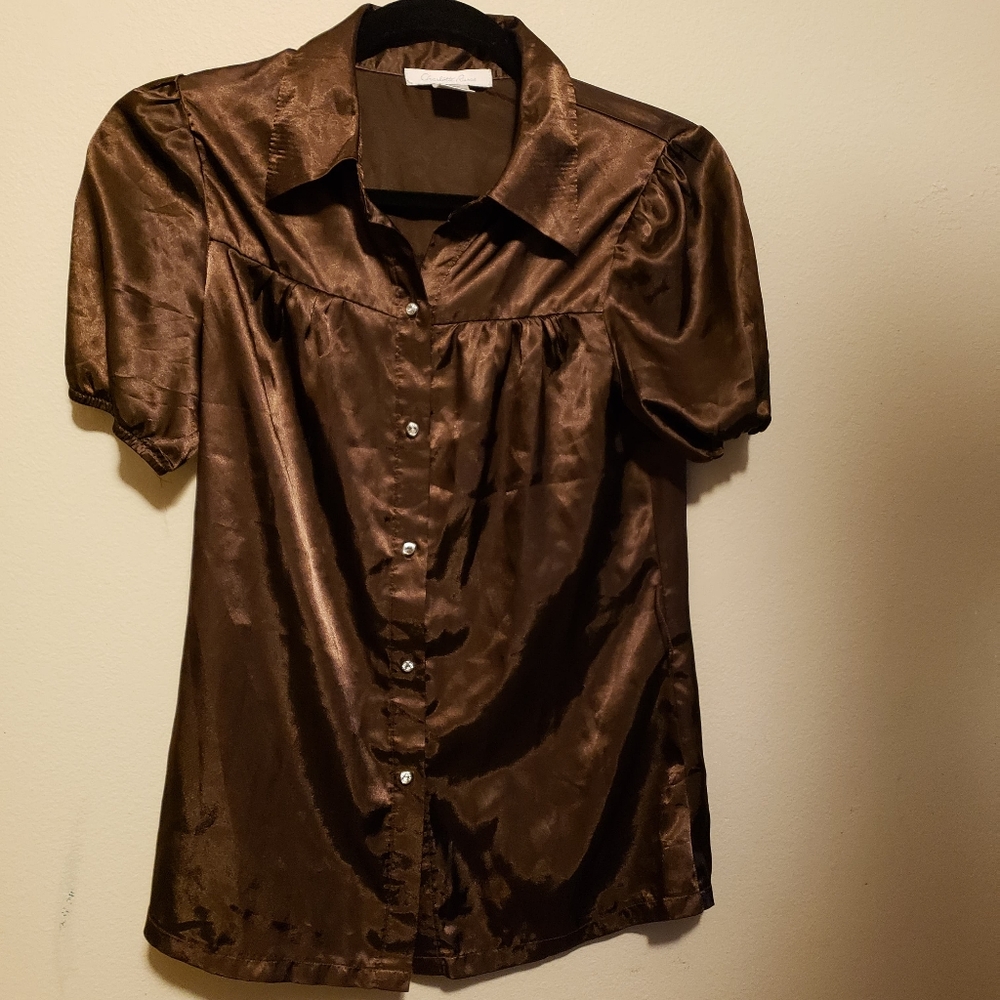 Charlotte russe brown blouse